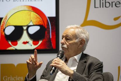 Eduardo Mendoza en la presentació del seu llibre 'Transbordo en Moscú'.