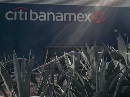 Una sucursal de Citibanamex en Ciudad de México, en enero de 2022.