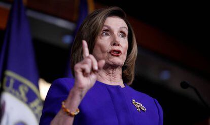 La líder demócrata de la Cámara de Representantes, Nancy Pelosi.