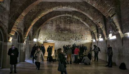 La sala capitular del monasterio de Santa Maria de Sijena, la semana pasada.