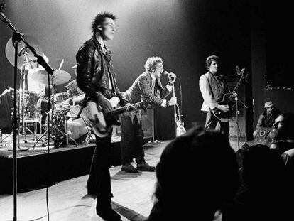 Sex Pistols, en un concierto en enero de 1978, en Memphis, Estados Unidos.