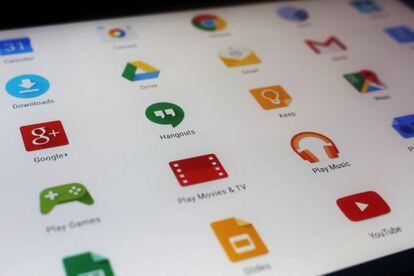 Algunes de les 'apps' de Google a la botiga Google Play.