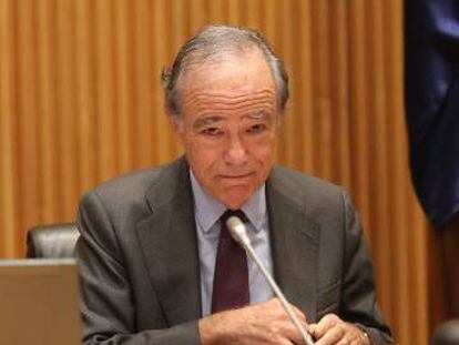 El presidente del Teatro Real, Gregorio Mara&ntilde;&oacute;n y Bertr&aacute;n de Lis, hoy en el Congreso.