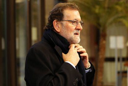 Rajoy, en su llegada a Bruselas la pasada semana.