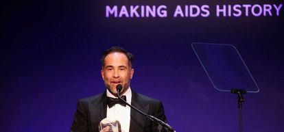 Martin Chavez, en una gala para apoyar la investigaci&oacute;n del sida, en Nueva York.