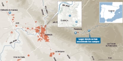 Geografía y cronología del asesinato doble en Cuenca