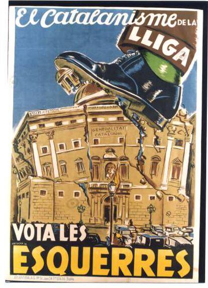 Cartell de Cristóbal Arteche per a les eleccions de febrer del 1936. 