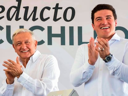 López Obrador y Samuel García, el 13 de septiembre en China (Nuevo León).
