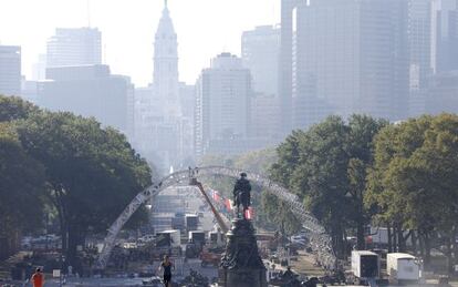 Preparativos en Filadelfia ante la visita del Papa