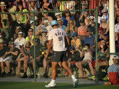 Rafael Nadal, en Indian Wells.