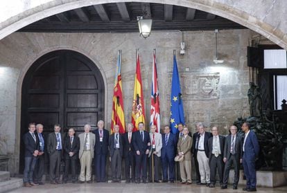 El jurado de los premios Rei Jaume I reunidos poco antes de conocerse los premiados. 