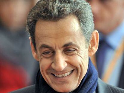 Sarkozy, tras la cumbre de Bruselas.
