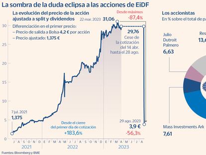 Los pequeños accionistas, los grandes perjudicados del hundimiento en Bolsa de EiDF