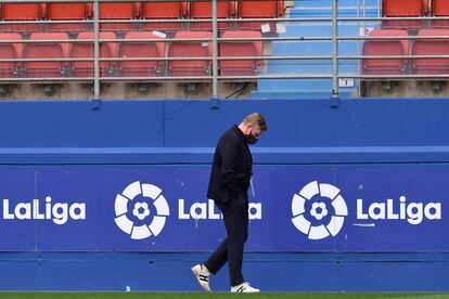 Ronald Koeman, en el estadio del Eibar.