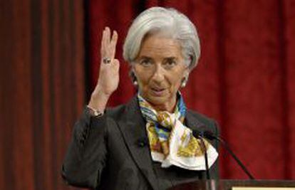 La directora del Fondo Monetario Internacional (FMI), Christine Lagarde. 