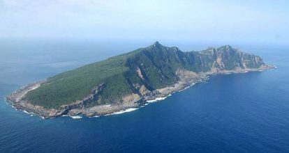 Una de las islas del mar de China Oriental disputadas por Jap&oacute;n y China.