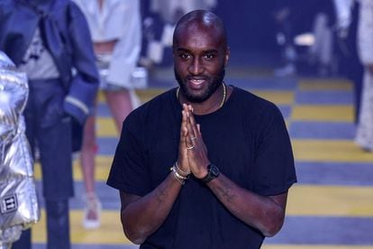 Virgil Abloh, en un desfile de Off-White celebrado en París en febrero de 2019.