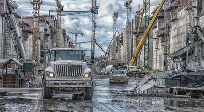 Obras en el Canal de Panamá.
