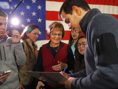 Marco Rubio en Iowa.