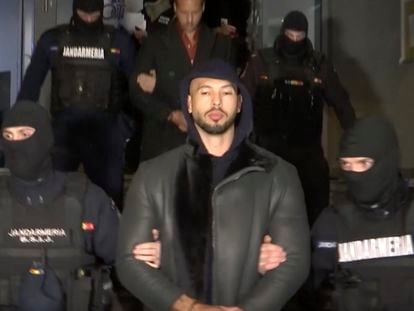 Andrew Tate es detenido al norte de Bucarest (Rumanía), el pasado 29 de diciembre.
