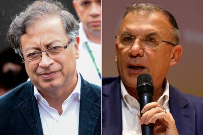 El presidente electo de Colombia, Gustavo Petro, y Roy Barreras, senador del Pacto Histórico