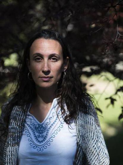 Eva Anadón, en Zaragoza, tras su expulsión de Mozambique.