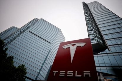 Sede de Tesla en Pekín (China).