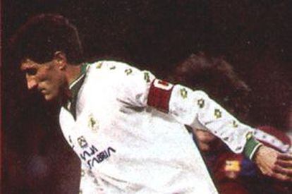 Quique Setién, en un partido ante el Barça.