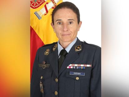 La general del Ejército del Aire Loreto Guitérrez Hurtado, nombrada directora del Departamento de Seguridad Nacional, este martes.