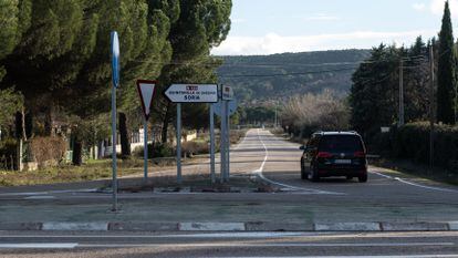 La N-122 a su paso por Traspinedo, Valladolid.