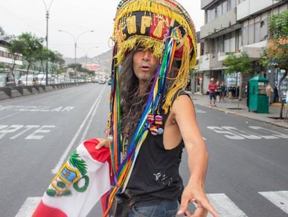 Fredy Ortiz, fundador del grupo de rock en quechua ‘Uchpa’. 