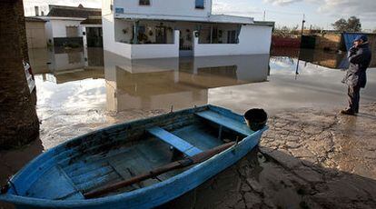 Destrozos causados por el temporal  en Jerez de la Frontera