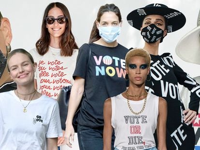 La moda se moja: cómo ‘Vote’ se ha convertido en el eslogan de la temporada