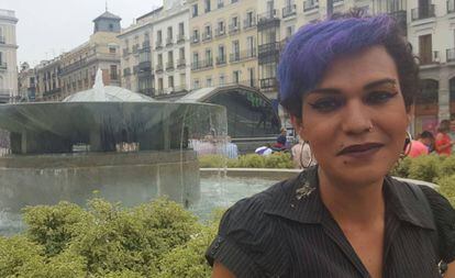Victoria Gómez, mujer transexual agredida en Madrid.