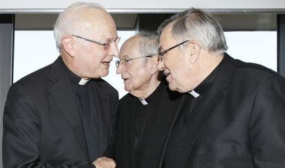 Robert Zolitsch y los cardenales de Colonia y Mainz, Meisner y Lehman.