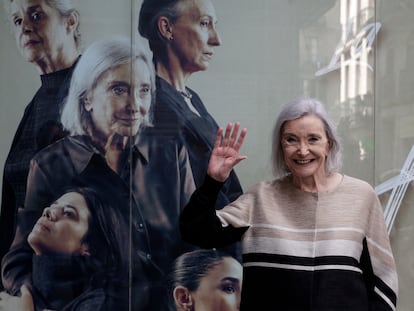 La actriz Núria Espert en la presentación de 'La isla del aire', dirigida por Mario Gas, en el Teatre Romea de Barcelona.