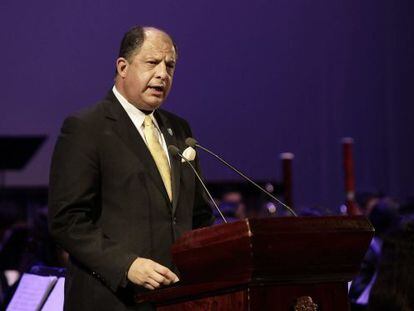 El presidente de Costa Rica, Luis Guillermo Sol&iacute;s, el pasado 1 de septiembre.