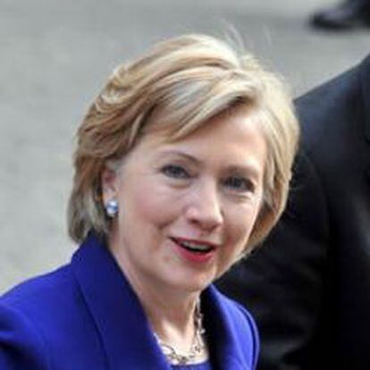 La secretaria estadounidense de Estado, Hillary Clinton en Londres