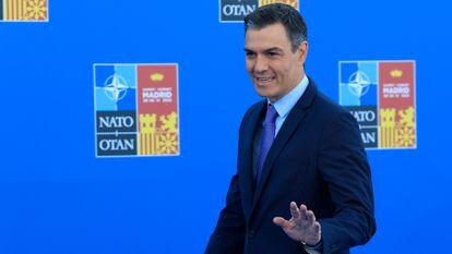 El presidente del Gobierno, Pedro Sánchez, durante la cumbre de la OTAN celebrada esta semana en Madrid.