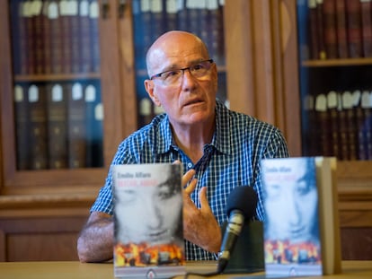 El periodista Emilio Alfaro el pasado 13 de septiembre en San Sebastián.