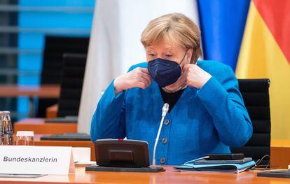 La canciller alemana, Angela Merkel, el 31 de mayo de 2021 en Berlín.