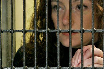 Florence Cassez, en la cárcel de México donde está recluida, en 2008.