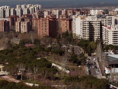 Panorámica de viviendas en Madrid.