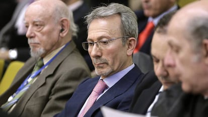 El expresidente de Fórum Filatélico, Francisco Briones, durante el juicio.