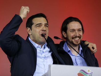 Alexis Tsipras y Pablo Iglesias