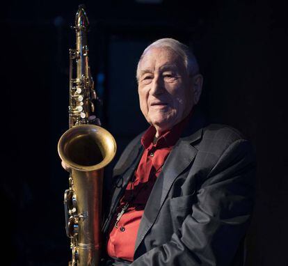 El saxofonista Pedro Iturralde,el pasado enero en Madrid.