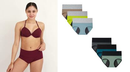 Bikini Menstrual Niña 12 Años: Traje De Baño Menstrual Baño Impermeable  Braga Bikini Menstrual A Prueba Bikini Braga Alta Mujeres Bañador Menstrual