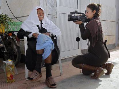 La periodista tunecina Khedir Mabrouka.