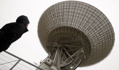 Una antena de seguimiento de naves espaciales en Robledo de Chavela (Madrid).