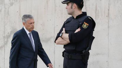Modesto Crespo, ex-presidente de la CAM, en la Audiencia Nacional.